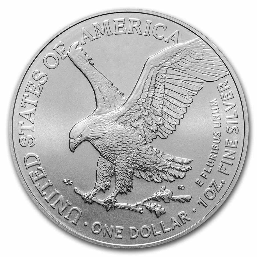 2021 Silver American Eagle coin reverse