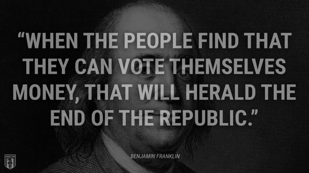 Benjamin Franklin quote on sound money.