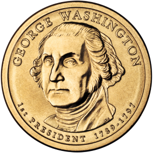 Presidential One Dollar coin.