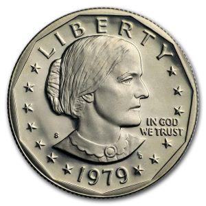 Susan B. Anthony One Dollar coin.